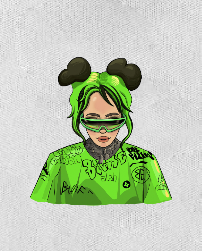 Kepurė Billie Eilish